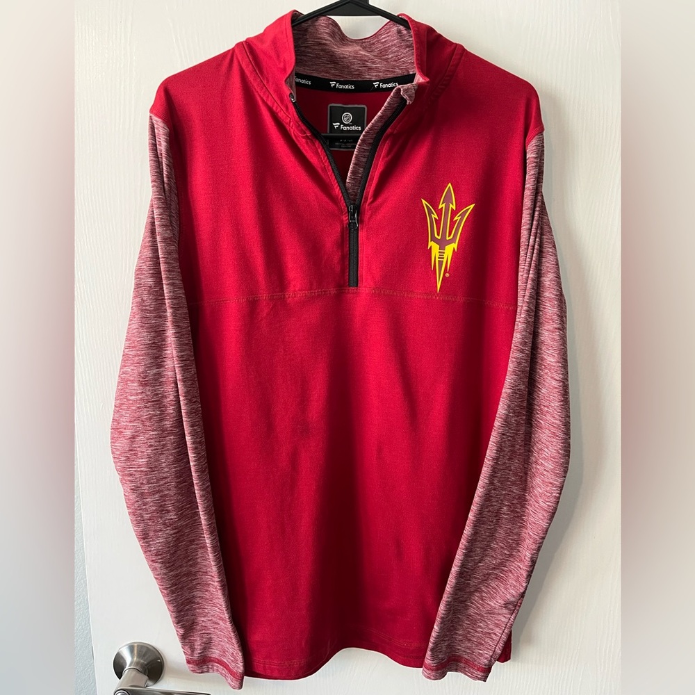Colosseum Arizona State University Sun Devils ASU NCAA Logo Quarter-Zip Jacket